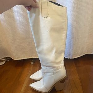 White cowboy boots